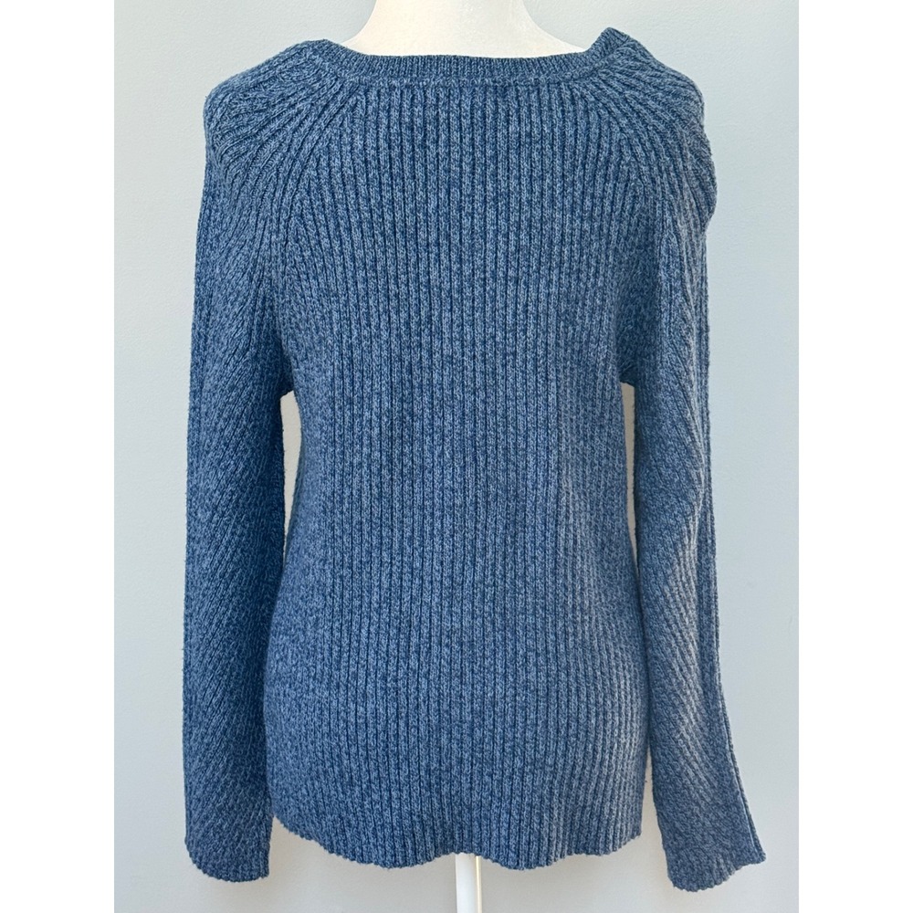 Sundance Womens Birdie Knit Blue Henly Sweater Silk Blend Size L NWT - Picture 4 of 8